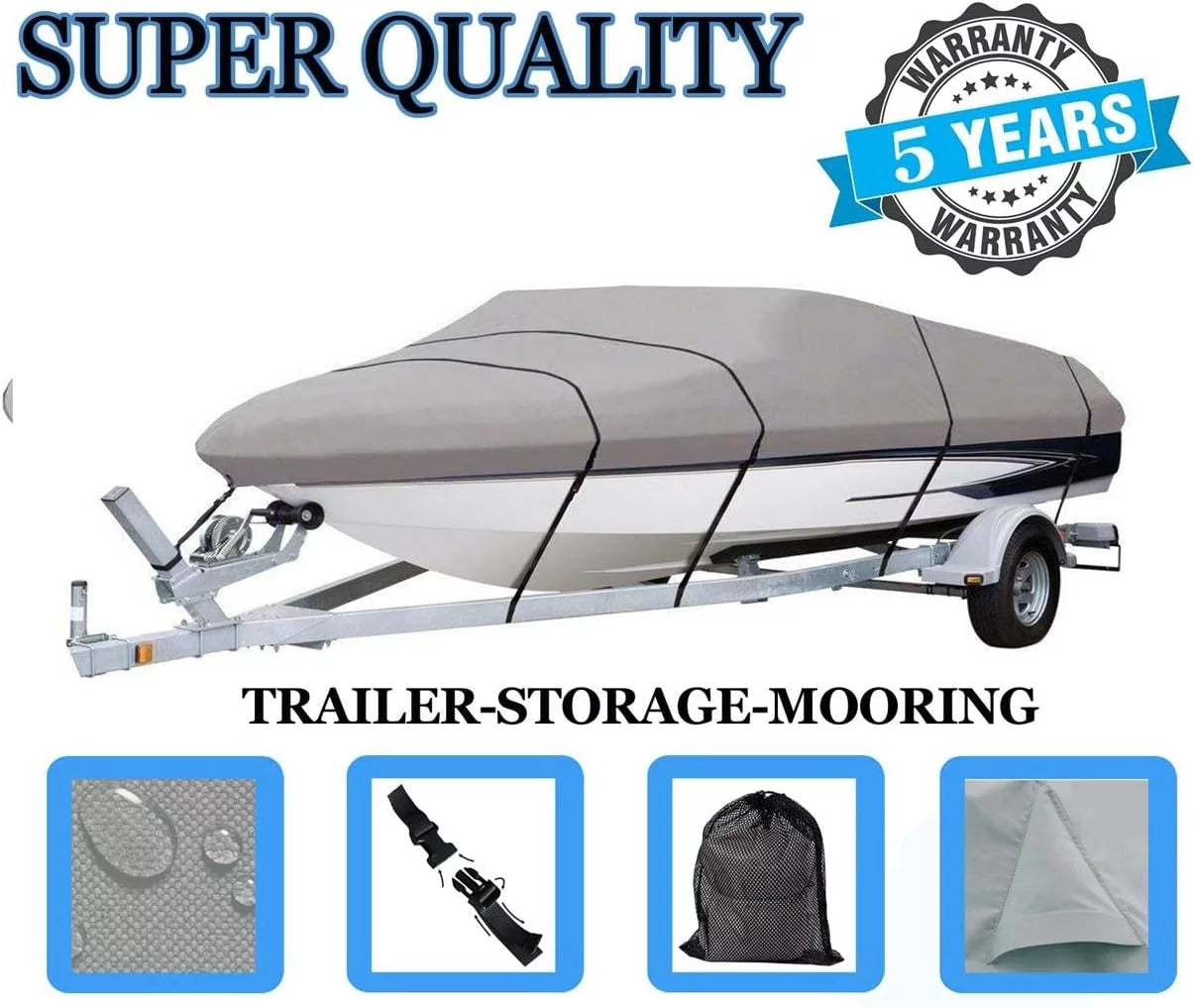 Boat cover compatible for sea doo challenger 180 2005 2006 2007 2008 2009 2010 heavy-duty