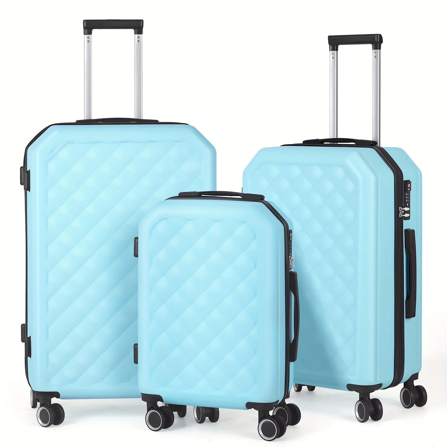 Travelhouse hardshell luggage 3-piece set: suitcases with spinner wheels and tsa lock in 20in, 24in, and 28in – designed for women