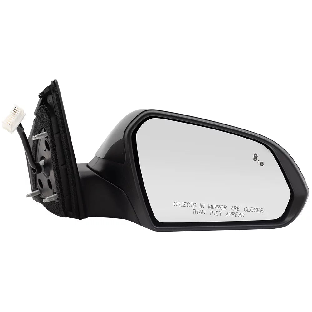 Brock replacement passengers power side view mirror w/ blind spot detection fits 2018 sonata replaces hy1321237 87620c2580