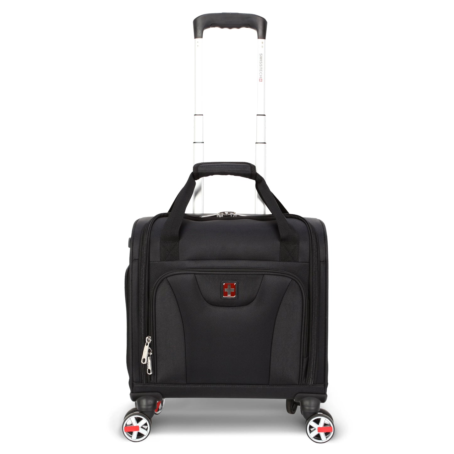 Swisstech executive 14" carry- on 8-wheel underseater carry-on luggage, black (walmart exclusive)