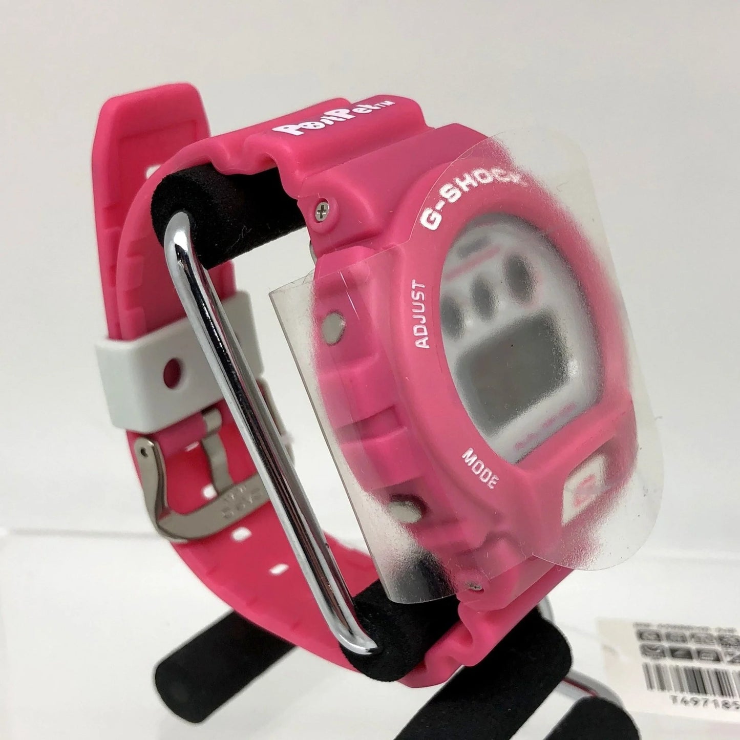 Pre-owned g-shock casio watch dw-6900bmo-9jr post pet collaboration pink white three eyes quartz men's mikunigaoka store itjt9zwv73lu (good)