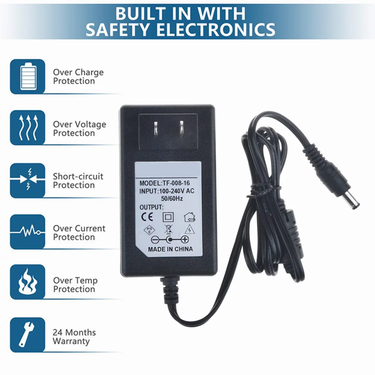 Fite on compatible ac adapter replacement for samsung r9250 powerbot robotic vacuum slps-601fcot slps-601fc0t