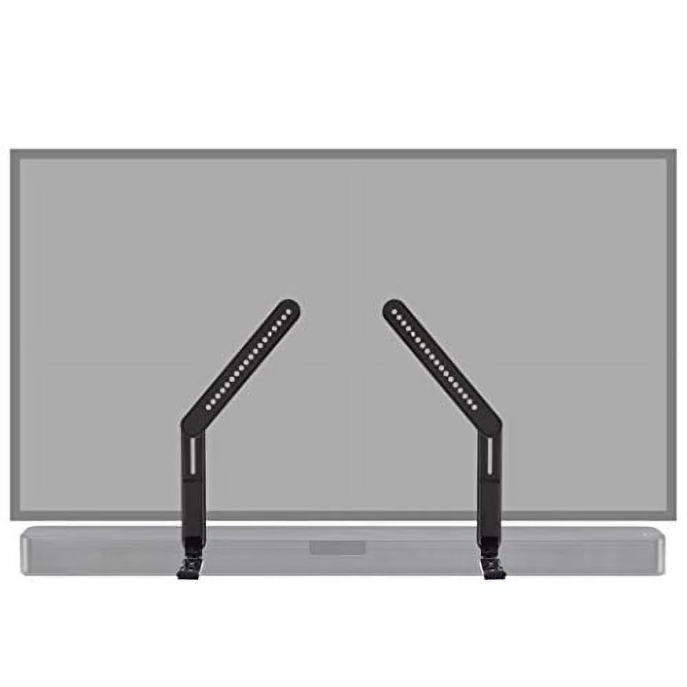 Echogear sound bar mounting brackets for tvs - adjust height & depth for maximum compatibility between your tv & soundbar - works with with lg, vizio, bose, dolby atmos speakers & more