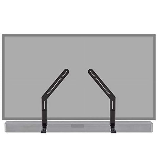 Echogear sound bar mounting brackets for tvs - adjust height & depth for maximum compatibility between your tv & soundbar - works with with lg, vizio, bose, dolby atmos speakers & more