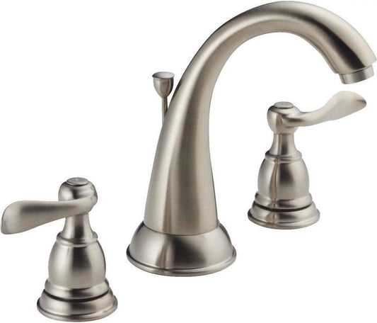 Delta faucet 35996lf-bn delta windemere widespread lavatory faucet