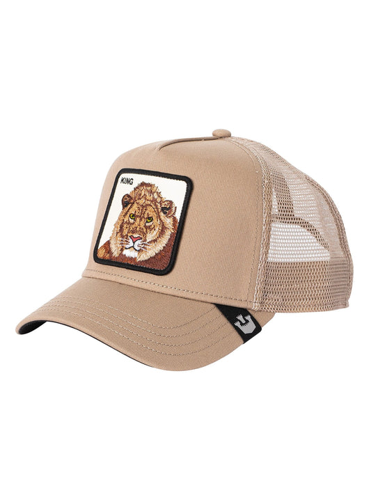 Goorin bros. the king lion trucker cap, beige