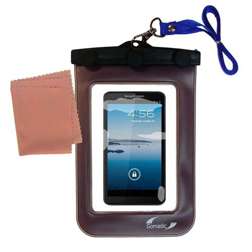 Gomadic clean and dry waterproof protective case suitablefor the sony ericsson xperia p / lt22i to use underwater